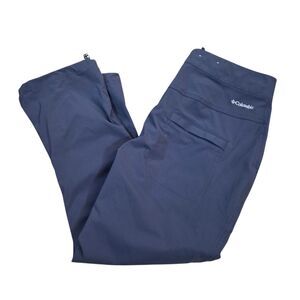 Columbia Women's Pleasant Creek Core Capri Pants Size 6 Navy Blue Hiking Travel